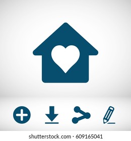 Home vector web icon 