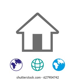 Home vector web icon 