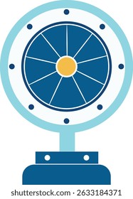 Ícone de ventilador doméstico Desenho animado do ícone de vetor de ventilador doméstico para design de web, Roda giratória 