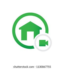 home video record vector icon
