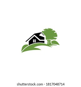 Home Village Naturally Realty Business Ecology Logo