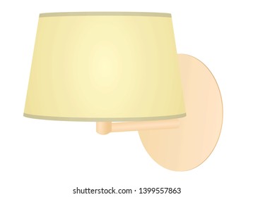 Home wall lamp. vector illustration