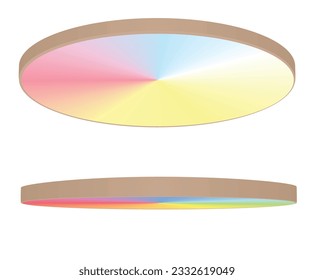 Heimliches Wandlicht. Vektorgrafik