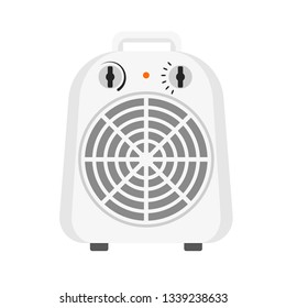 Home warm heater icon. Flat illustration of home warm heater vector icon for web design