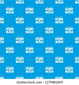 Home wash pattern vector seamless blue repeat for any use