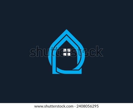 Home with Water Drop Logo Concept icon symbol sign Element Design. House, Aqua, Mineral Oil, Droplet, Plumbing, Cleaning Service Logotype. Vector illustration template