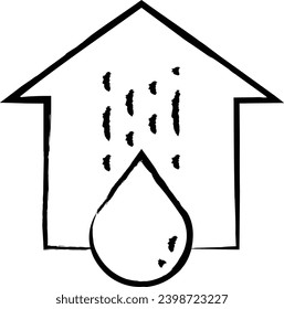 Ilustración vectorial de mano de agua casera