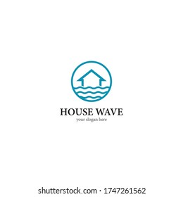 home wave logo icon design