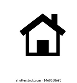 home web button icon vector eps10