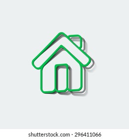 Home web icon on white background