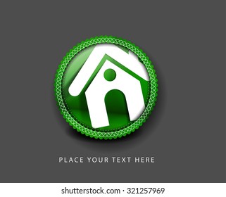 Home Web Icon. Vector Design