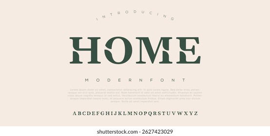 Home wedding alphabet font. Typography decorative elegant classic lettering serif fonts vintage retro for logo.