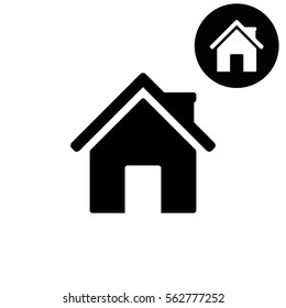 Home  - white vector icon