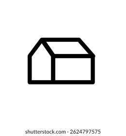 Home widget symbol icon, sign and symbol icon. Minimalist vector line art. For icon interface, desktop, web and mobile apps.