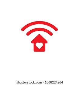 home wifi logo icon design