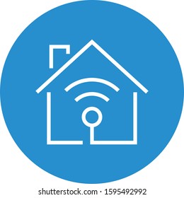Ícone de Estrutura de Tópicos de Ponto de Acesso de Rede WiFi Doméstica