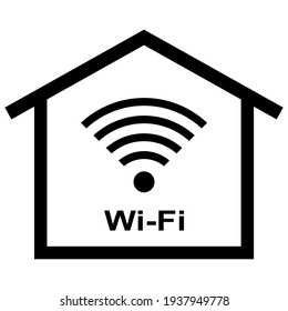 Home WiFi Network Access Point Vector Icon