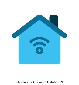 red wifi de hogar Internet de cosas sin icono de smarthome