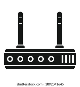 Home wifi router icon. Simple illustration of home wifi router vector icon for web design isolated on white background