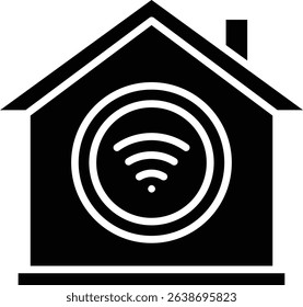 Home Wifi vector icon. Can be used for printing, mobile and web applications.