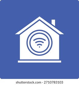 Startseite Wifi-Vektorsymbol. Kann für Druck-, Mobil- und Web-Anwendungen verwendet werden.