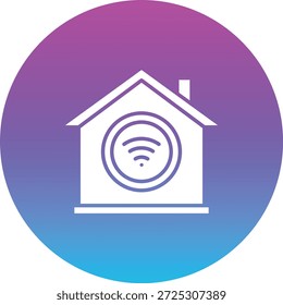 Startseite Wifi-Vektorsymbol. Kann für Druck-, Mobil- und Web-Anwendungen verwendet werden.
