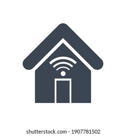 Icono de zona WIFI en casa. carga de Internet, wifi gratuito, icono de Internet público.