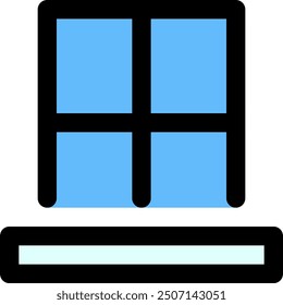 home window icon design 32px
