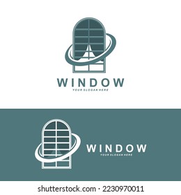 Logotipo de la ventana de inicio, diseño de iconos del interior del hogar