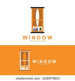 Home-Window-Logo, Home-Interior-Symbol-Design