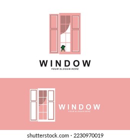 Logotipo de la ventana de inicio, diseño de iconos del interior del hogar