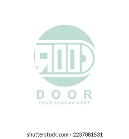 Logotipo de la ventana de inicio, diseño de iconos del interior del hogar
