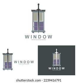 Logotipo de la ventana de inicio, diseño de iconos del interior del hogar