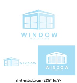 Home Window Logo, Home Interior icon design