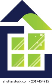 Home window logo for real state companies