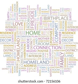 Home Word Collage On White Background Stock Vector (Royalty Free ...