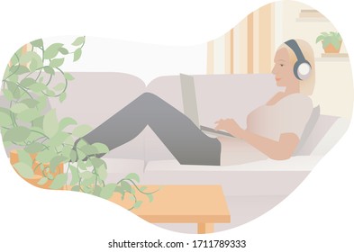 Home work computer freelance art