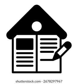 Elemento del icono del trabajo casero para el diseño