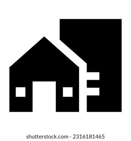 Home work icon isolated vector illustration on white background. High quality black style vector icons.