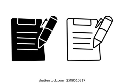 Vector de iconos de trabajo en el hogar en estilo relleno y delineado. signo de Educación