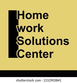 Home work Solution Center Social Media Post template design vector illustration.  Modern layout graphic banner concept.