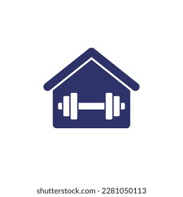 home workout icon on white