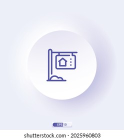 home_sale icon. Building, construction and home repair tools icons. Include of Roller Brush, Trowel, Shovel, and Window. Vector illustration