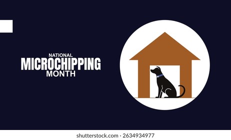 Heróis de caseiro, comemorando o modelo de design do Mês Nacional de Microchipping