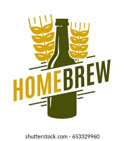 Homebrew vector logo template emblem design illustration