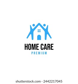 Homecare logo design for charity illustration idea