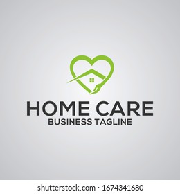 homecare logo template  Real Estate Brand Identity.Isolated Vector Illustration