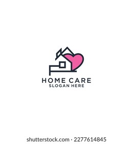 Homecare Love Heart Logo Trending. 