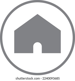 homehouse icon in a circle vector