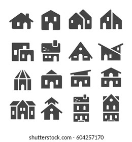 home,house icon set